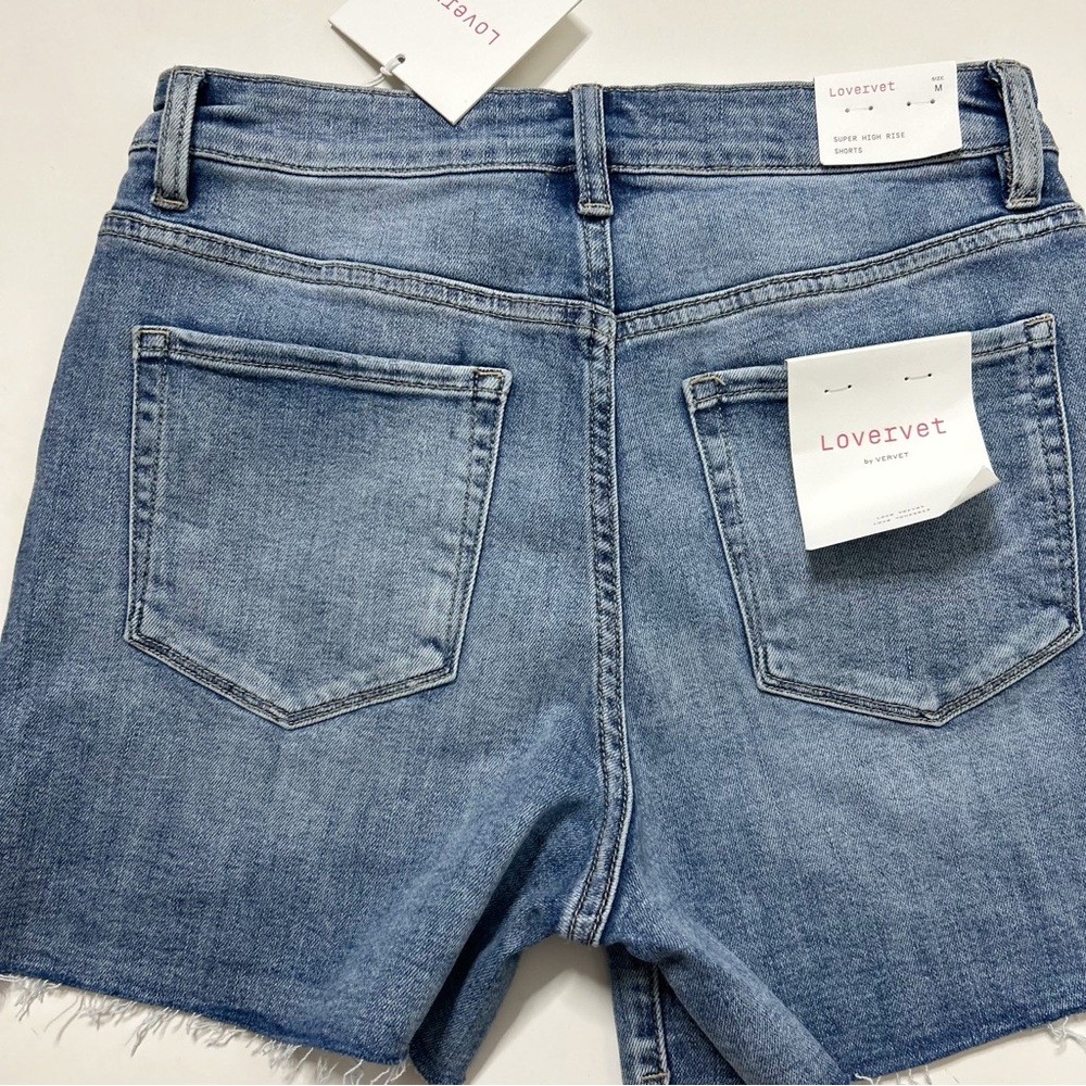 NWT Lovervet Rhinestone High Rise Stretch Short (size M) - Picture 7 of 9